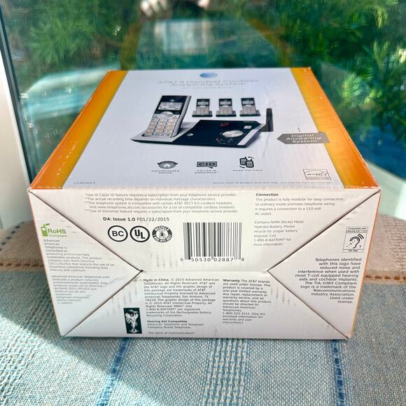 AT&T 4 Handset Cordless Phone Answering System CL82415 - Picture 14 of 14